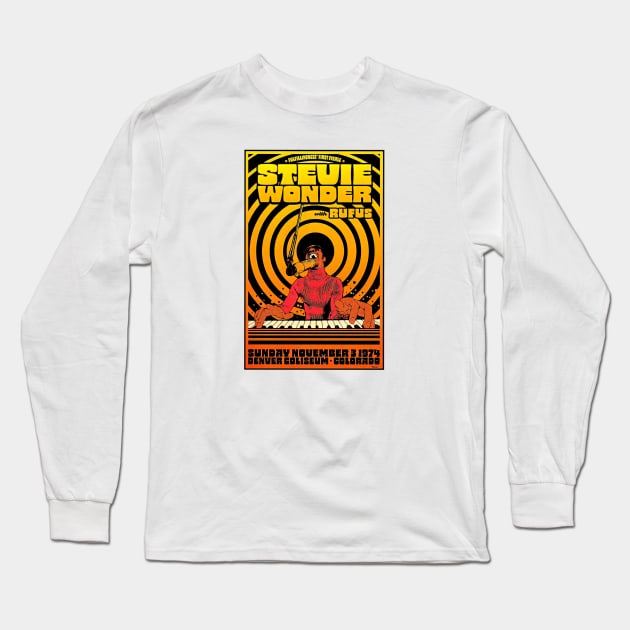 Stevie wonder Long Sleeve T-Shirt by yudix art